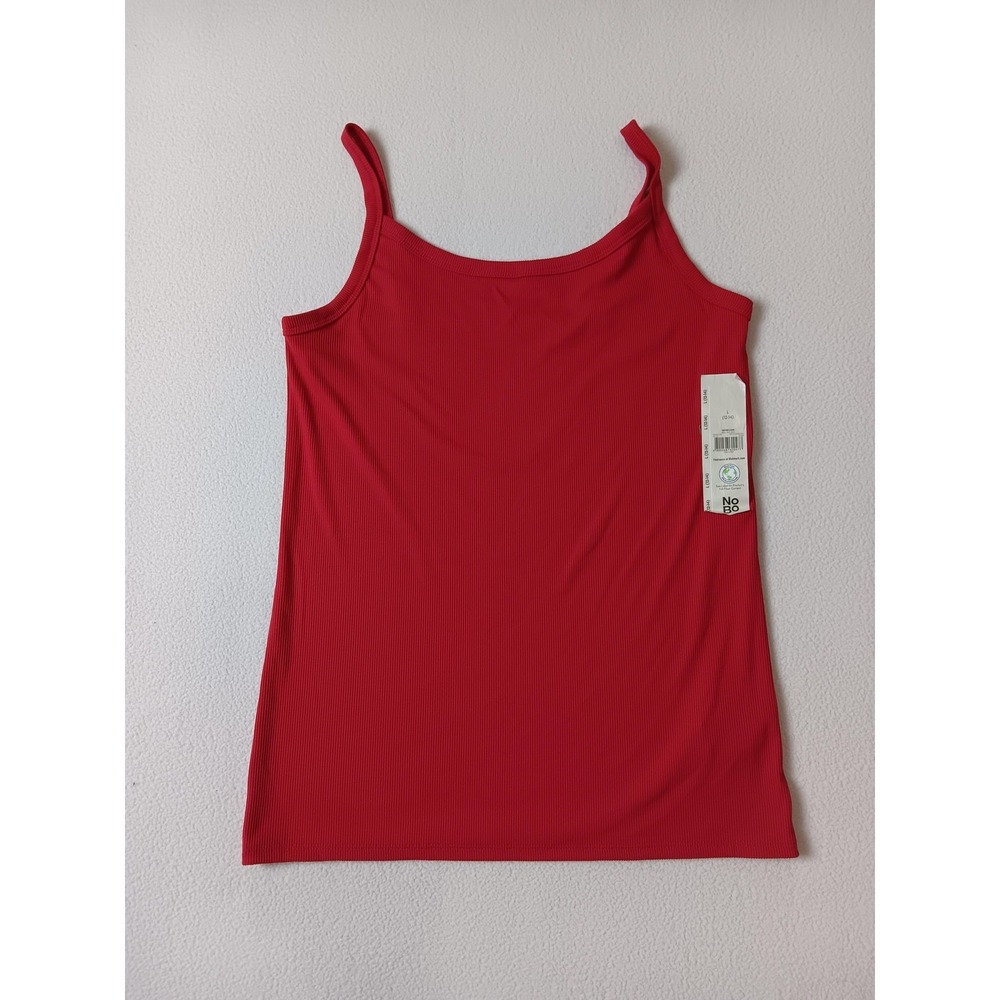 No Boundaries Girls L (12-14) Tank Red Camisole Scoop Neck Stretch Tagless